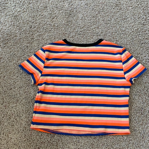 SHEIN Rib-Knit Colorful Stripped Top Size L - Picture 4 of 5